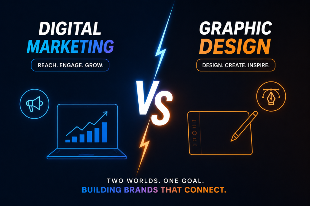 Digital marketing vs Graphic Design