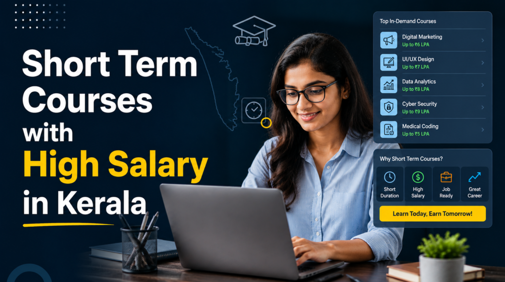 short term courses with high salary in Kerala.