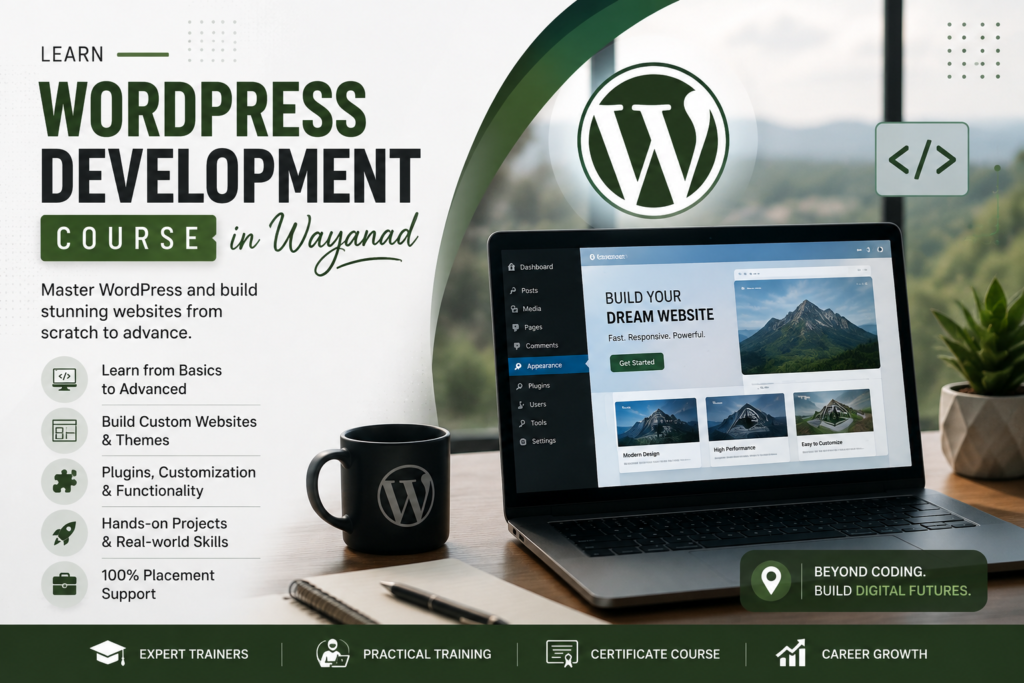 Best wordpress development course in wayanad