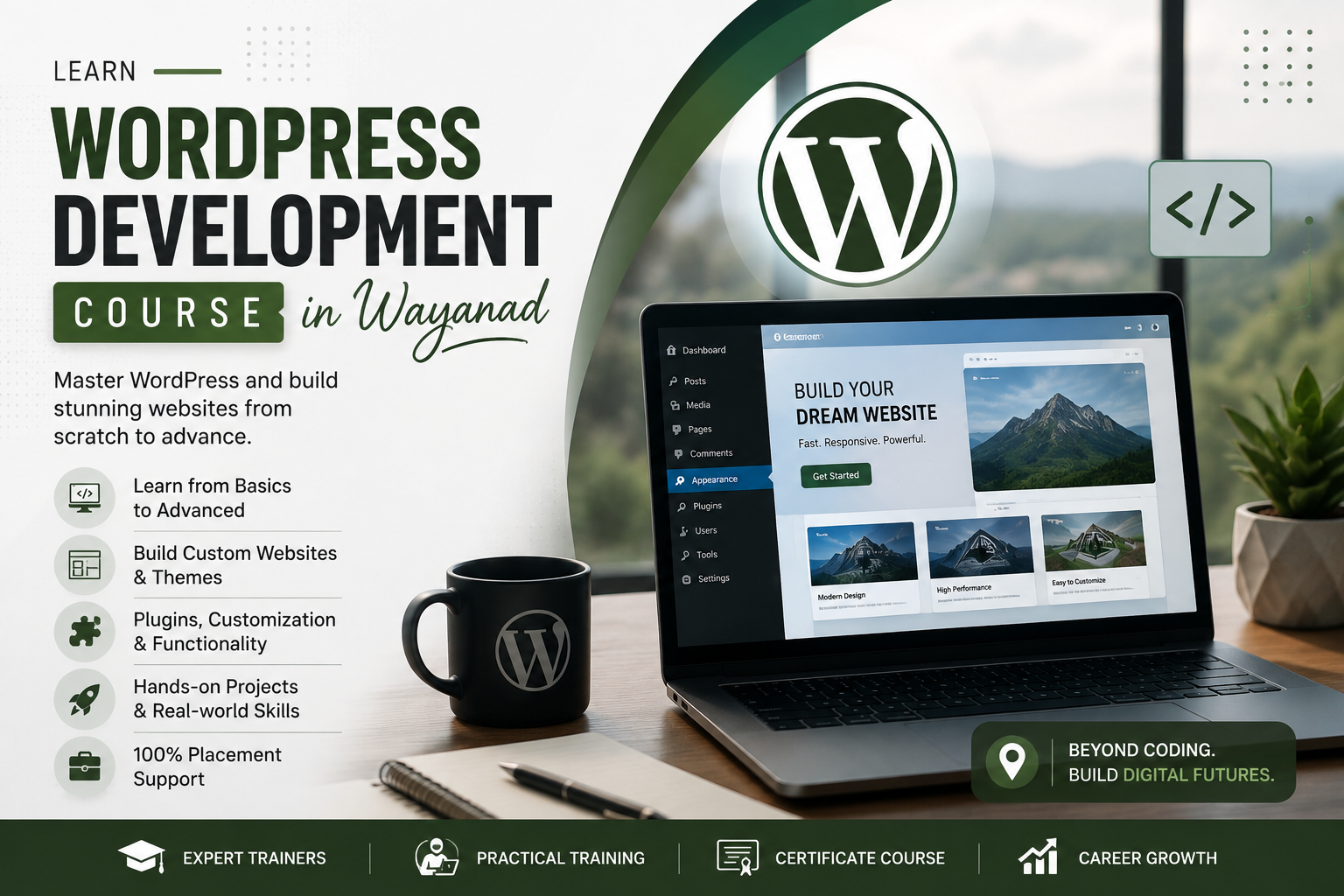 Best wordpress development course in wayanad
